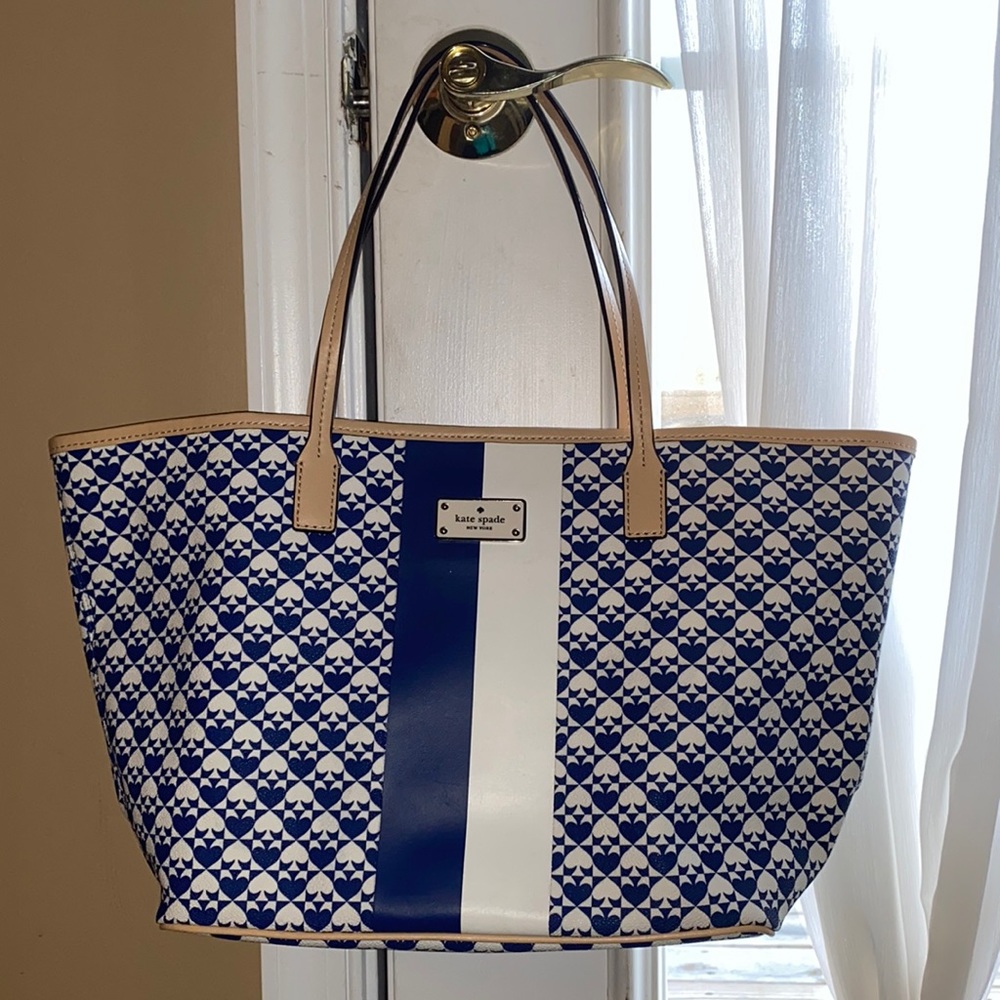 **Sold on Mercari** Blue and White Kate Spade